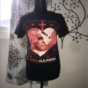 Lady Gaga Alejandro Black T shirt